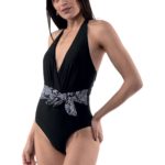 One-piece plain swimwear SF1664