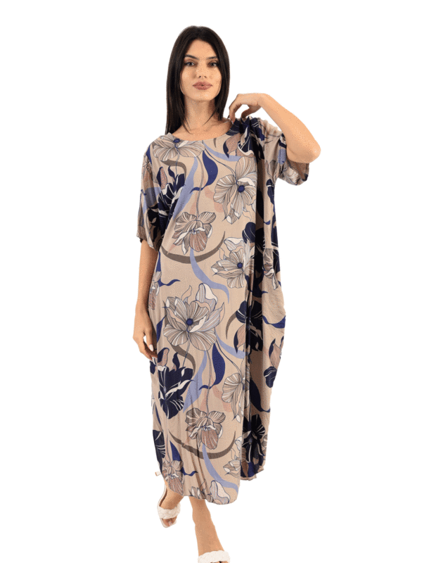 Φόρεμα με μανίκια 20-20266 - Image 3